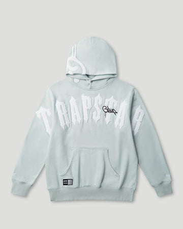 Geedup Handstyle x Trapstar Irongate Arch Hoodie 'Cool Blue White'